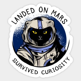 funny cat – Astrocat – Curiosity Sticker